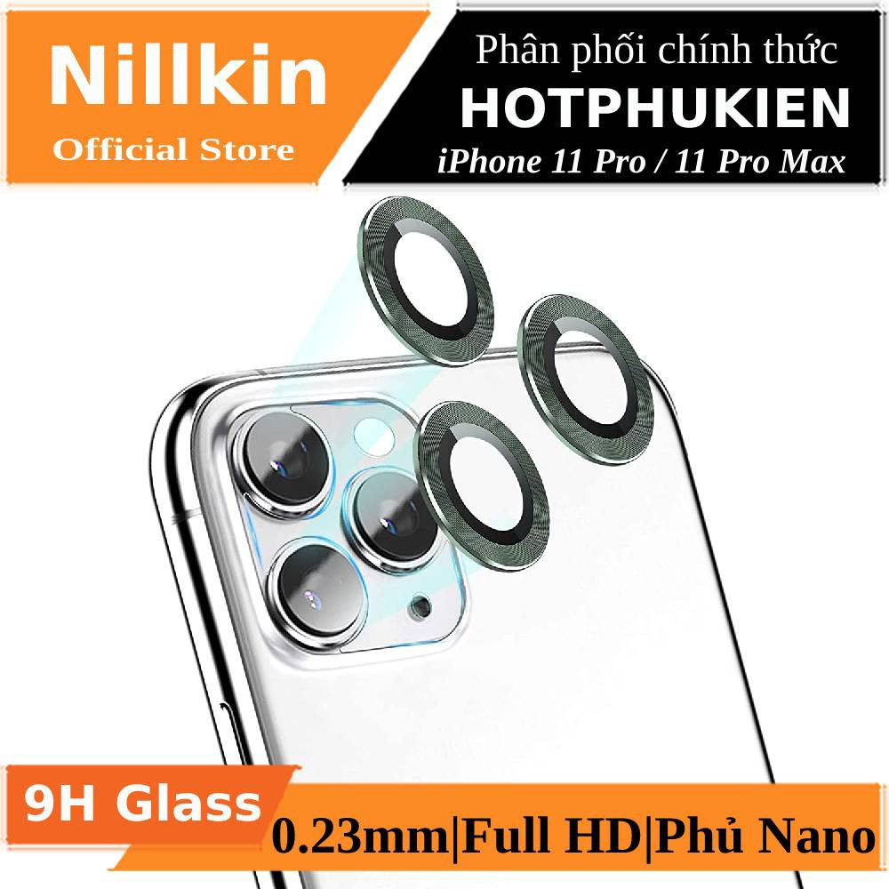 Bộ miếng dán kính cường lực bảo vệ Camera cho iPhone 11 Pro hiệu Nillkin CLRFilm