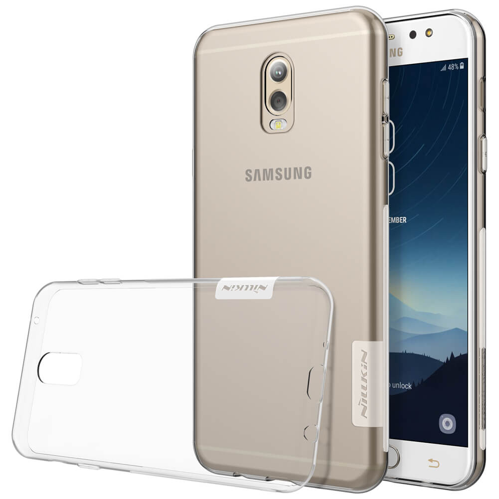 Ốp lưng dẻo silicon trong suốt cho Samsung Galaxy J7 Plus hiệu Nillkin Nature