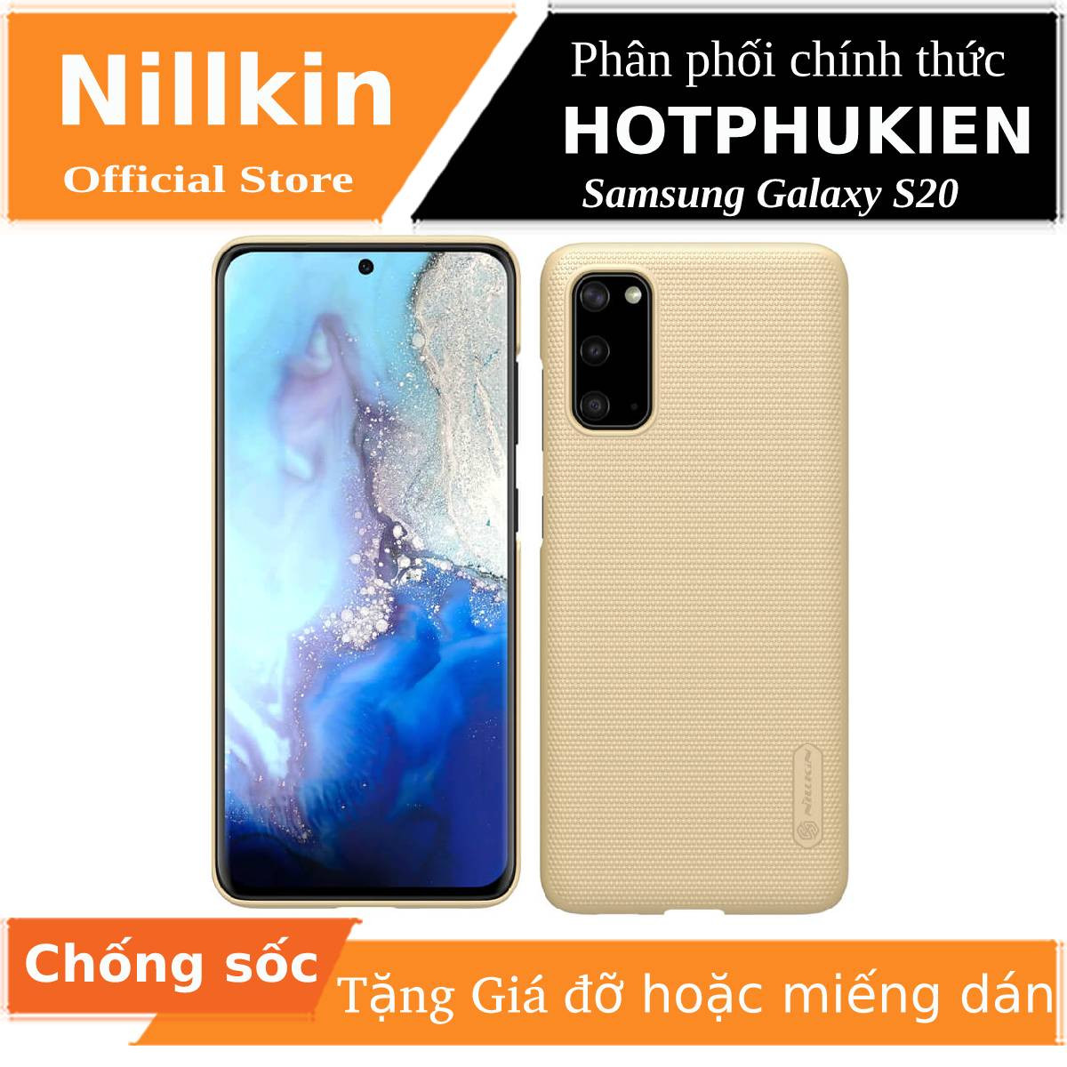 Ốp Lưng Sần chống sốc cho Samsung Galaxy S20 hiệu Nillkin Super Frosted Shield