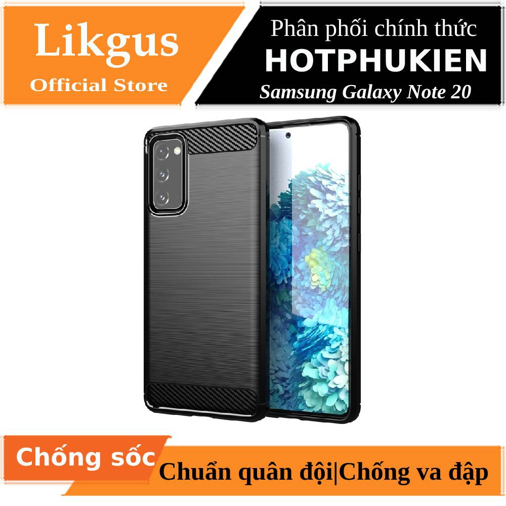 Ốp lưng chống sốc vân kim loại cho Samsung Galaxy Note 20 hiệu Likgus