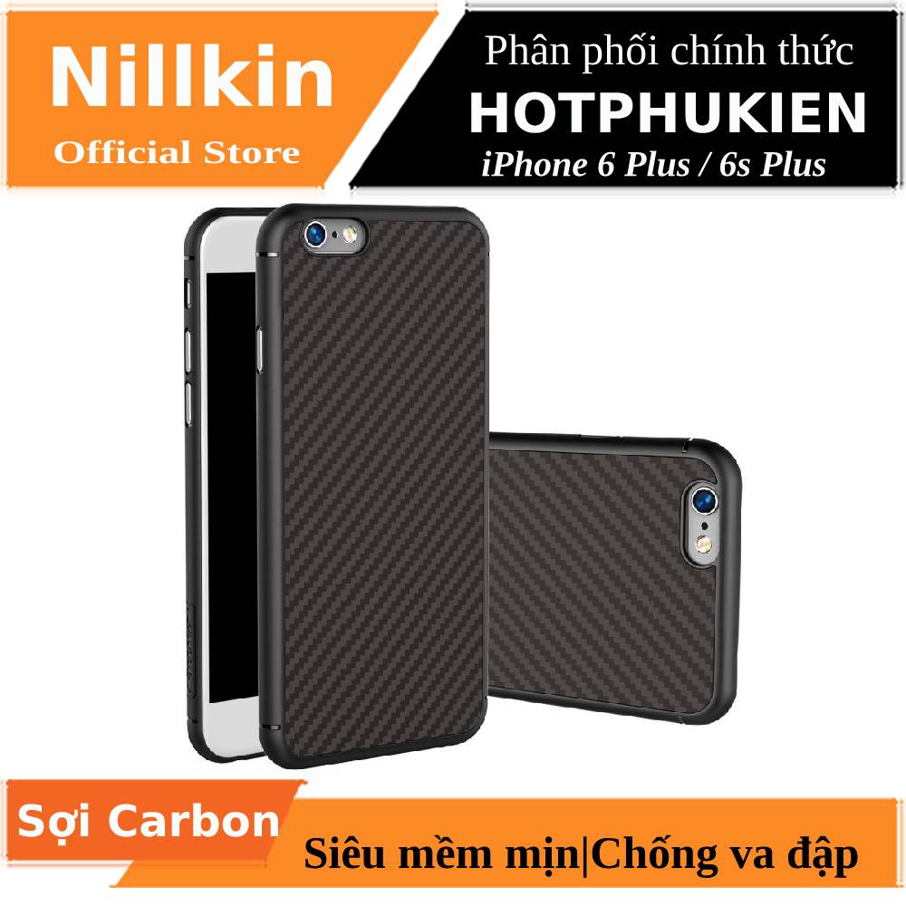 Ốp lưng chống sốc sợi Carbon cho iPhone 6 Plus / iPhone 6s Plus hiệu Nillkin