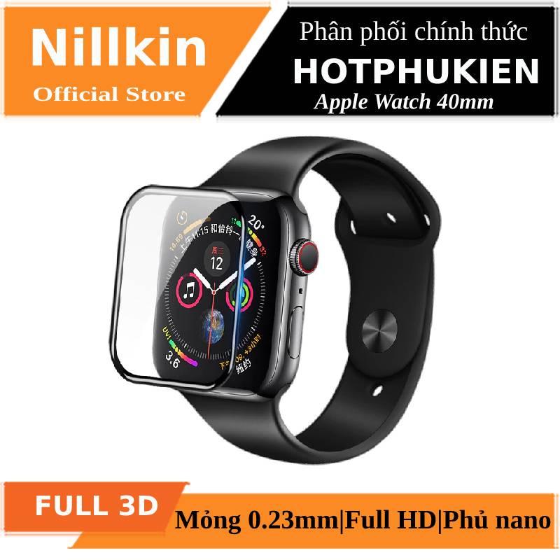 Miếng dán kính cường lực Full 3D hiệu Nillkin AW+ cho Apple Watch 40mm