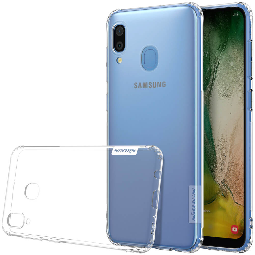 Ốp lưng dẻo silicon trong suốt cho Samsung Galaxy A30 hiệu Nillkin Nature